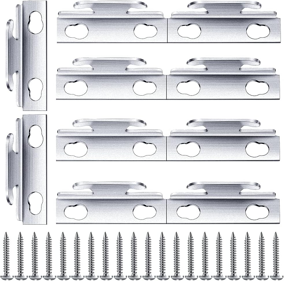 10 Pcs Curtain Rod Brackets Adjustable Curtain Rod Hooks