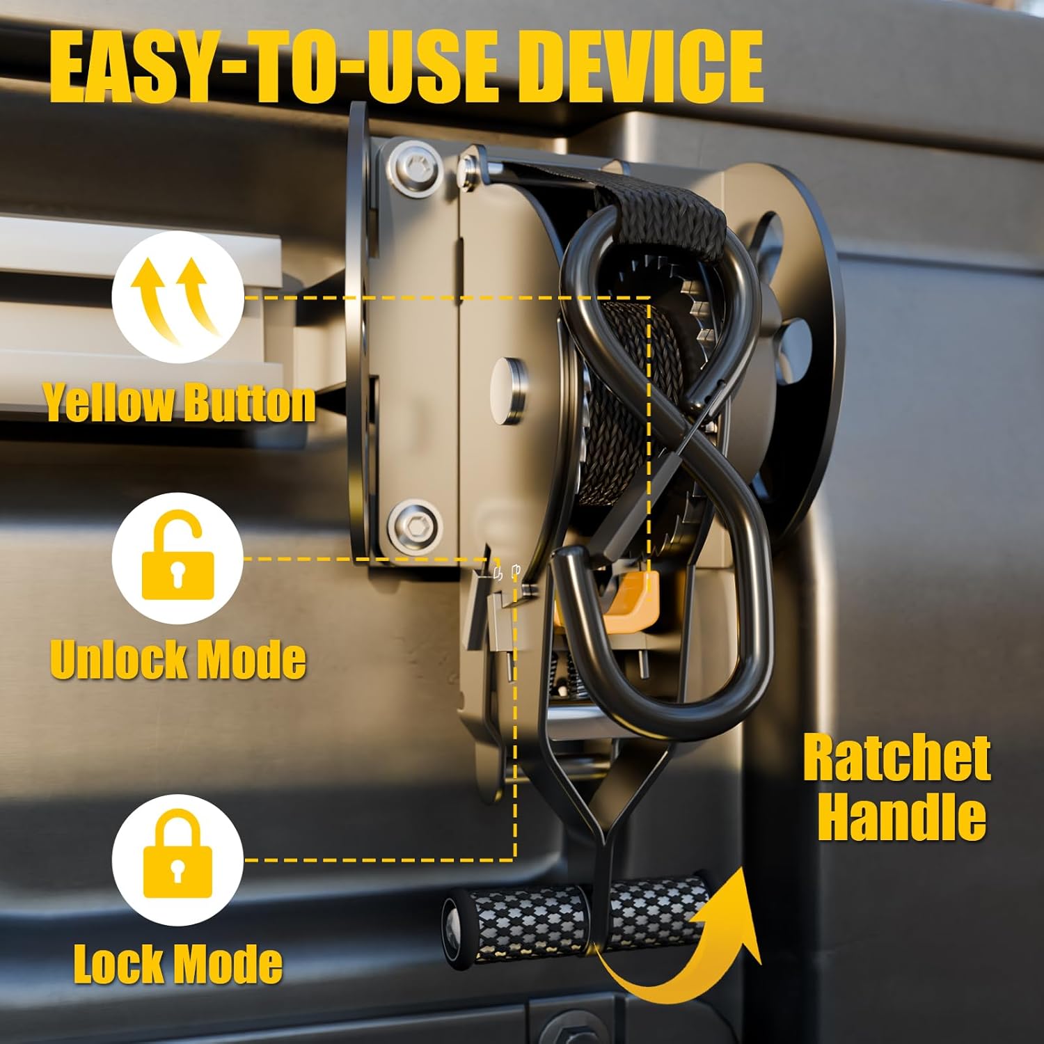 Retractable Ratchet Straps Bundle with 2022-2025 Ford Maverick Trail Rail System Side Rail Track Aluminum Alloy Cargo Management L-Track Tie Down System 2024 Maverick Accessories