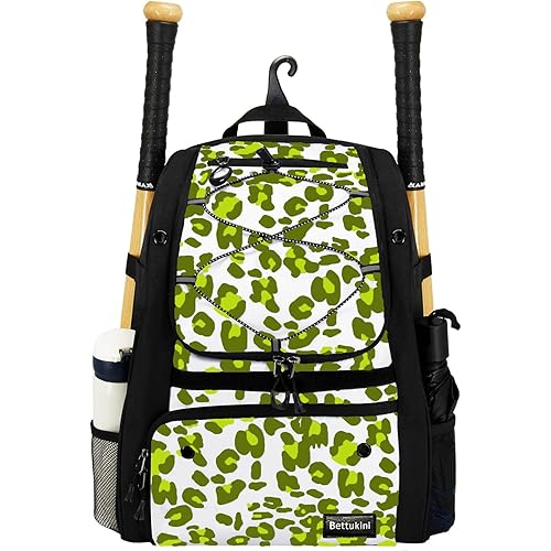 Youth Baseball Bag with Vented Shoe Compartment, Softball Bat Bag for Batting Mitten, Helmet, Teeball Gear - Adult Boys Girls Kids