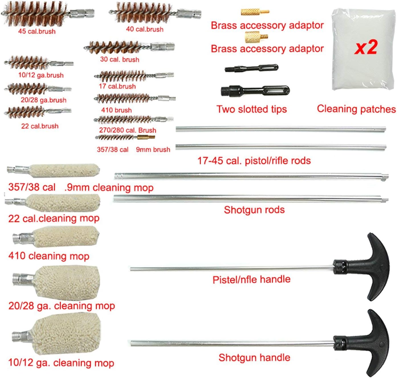 Champs Universal Hand Gun, Rifle & Shot Gun Cleaning Kit