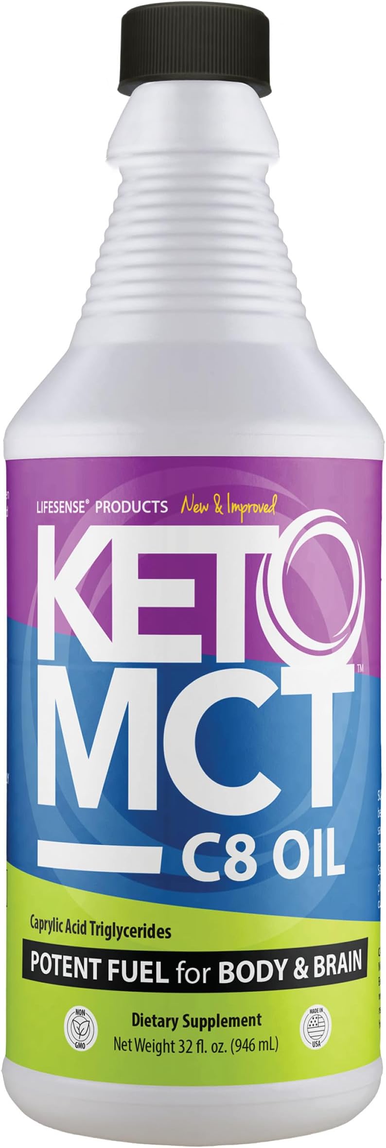 LifeSense C8 MCT Oil Keto Friendly