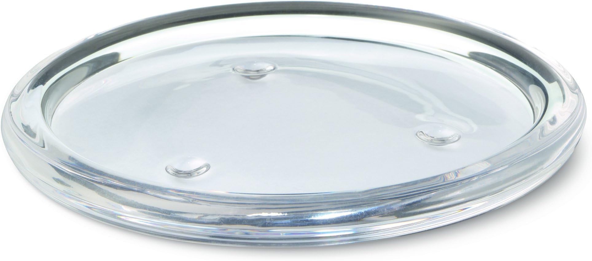 Bolsius Round Candle Plate, Glass, "Transparent"