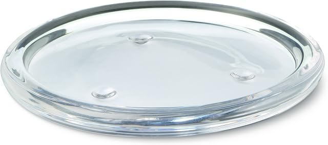 Bolsius Round Candle Plate, Glass, "Transparent"