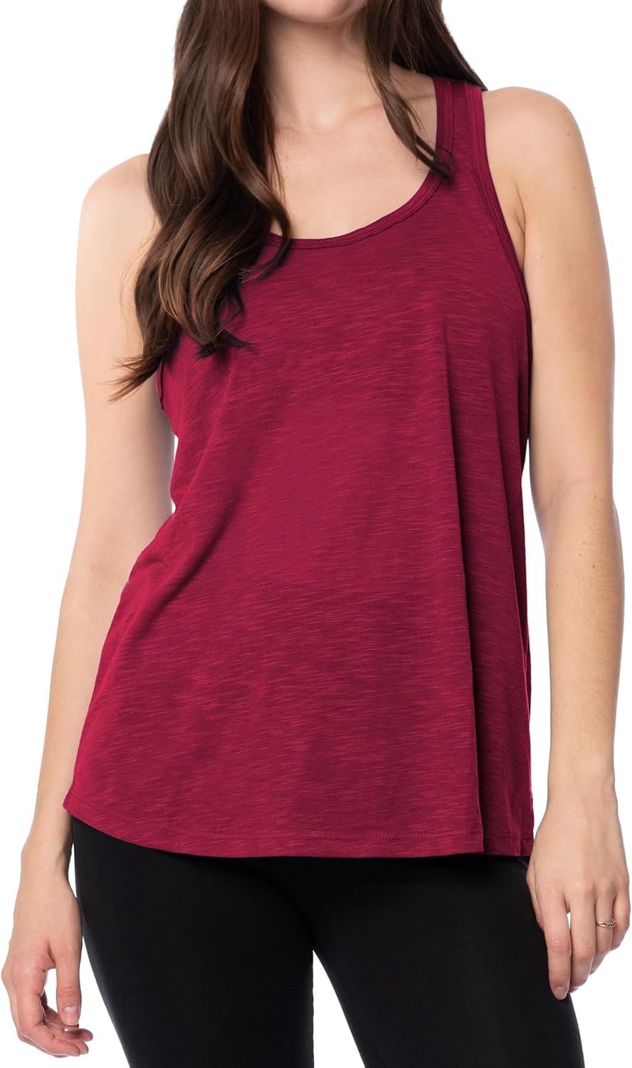 Women's 5 Pack Everyday Flowy Burnout Racer Back Active Workout Tank Tops - Image 2