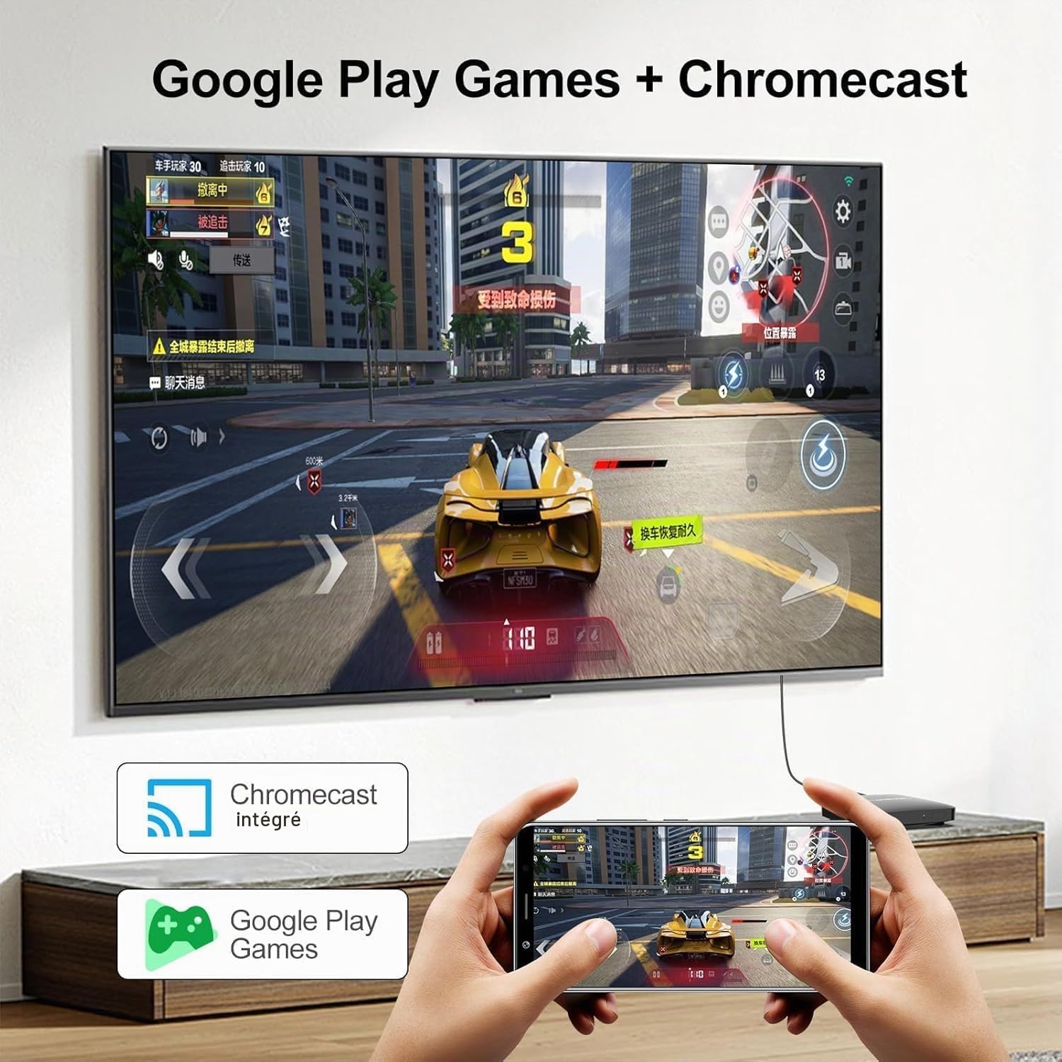 4K H96 Max Fire Android 14.0 TV Stick Streaming Box 64bit 8 GB 128 GB Amlogic iptv 100M Ethernet WiFi6 Dual-WiFi 2.4G5G 4K USB for Android TV Box boitier chromecast Amazon Google Remote Voice Control