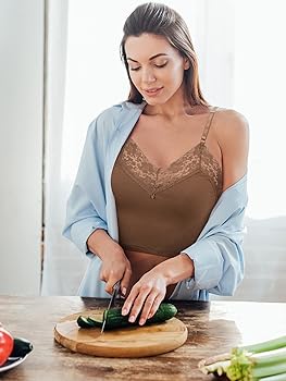 Bencailor 4 Pcs Women Lace Bralette Cami Crop Tops Tank Half