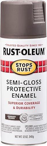 Vista 55 de Rust-Oleum 7776830 - Pintura en aerosol para prevención del óxido, 12 onzas, negro plano