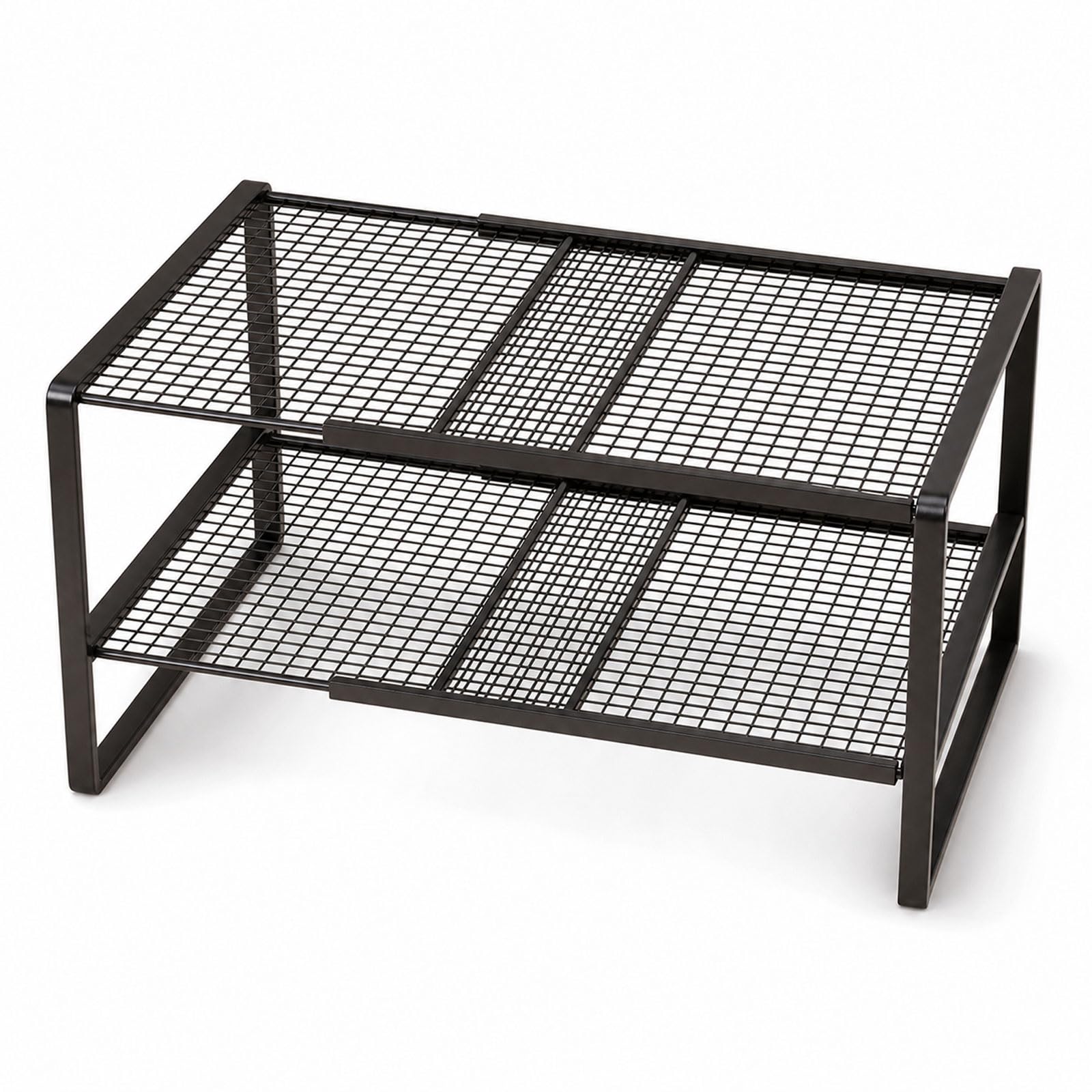 Separador para Armario apilable – Organizador Extensible,Extensible Armarios Telescópicos Separador,Sistemas de estanterías Ajustable sin taladrar,para Ropa,Zapatos y Bolsos