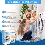 24 Count Washing Machine Cleaner Tablets, Powerful Descaler Washer Cleaner for HE, Front & Top Load Washer, Deodorizer, Septic Safe, 12-Month Supply for Pet Owners.