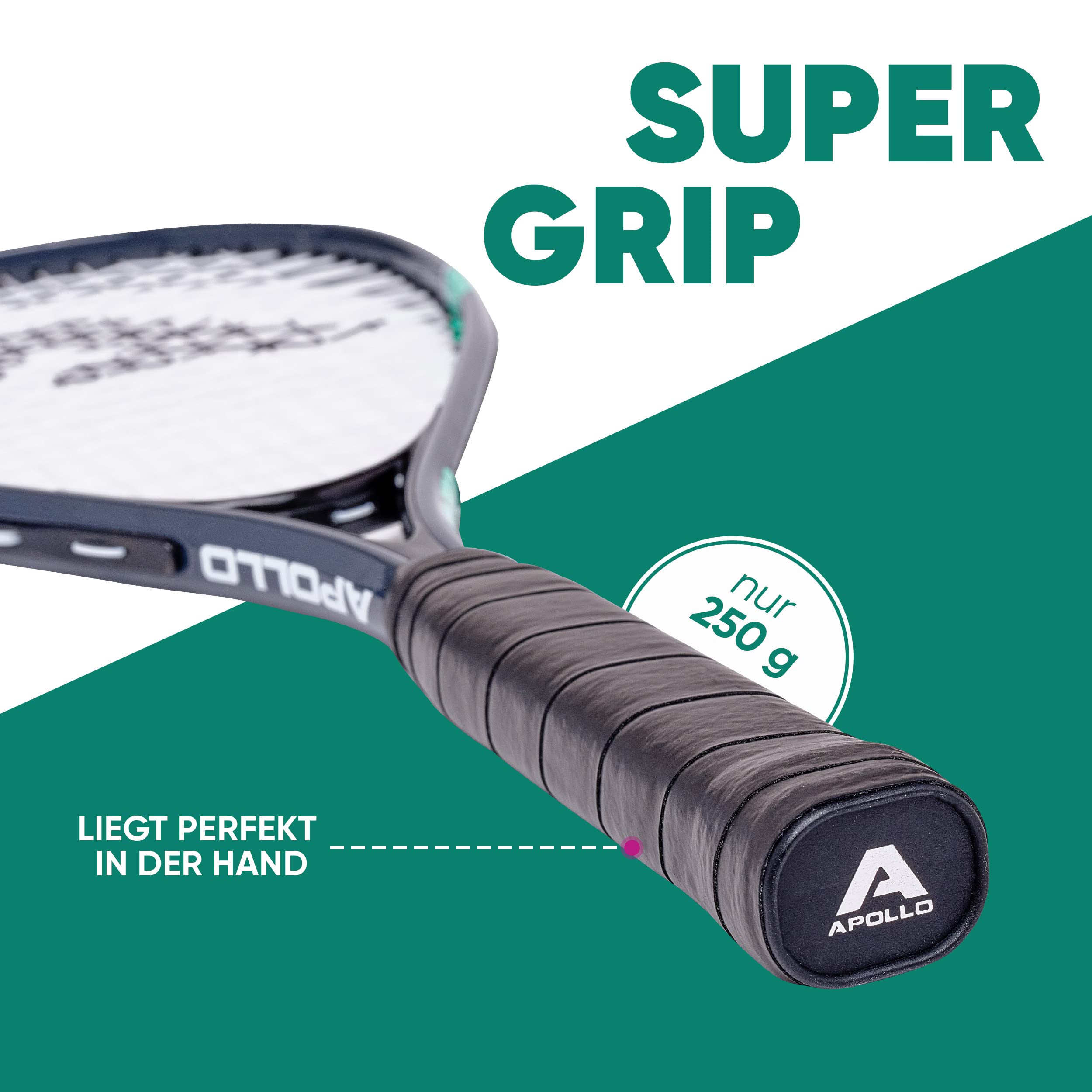 Apollo Speed Badminton Set | Schläger in Verschiedenen Farben | Federball | Squash | Tasche und Badmintonschläger | Federball Set für Kinder
