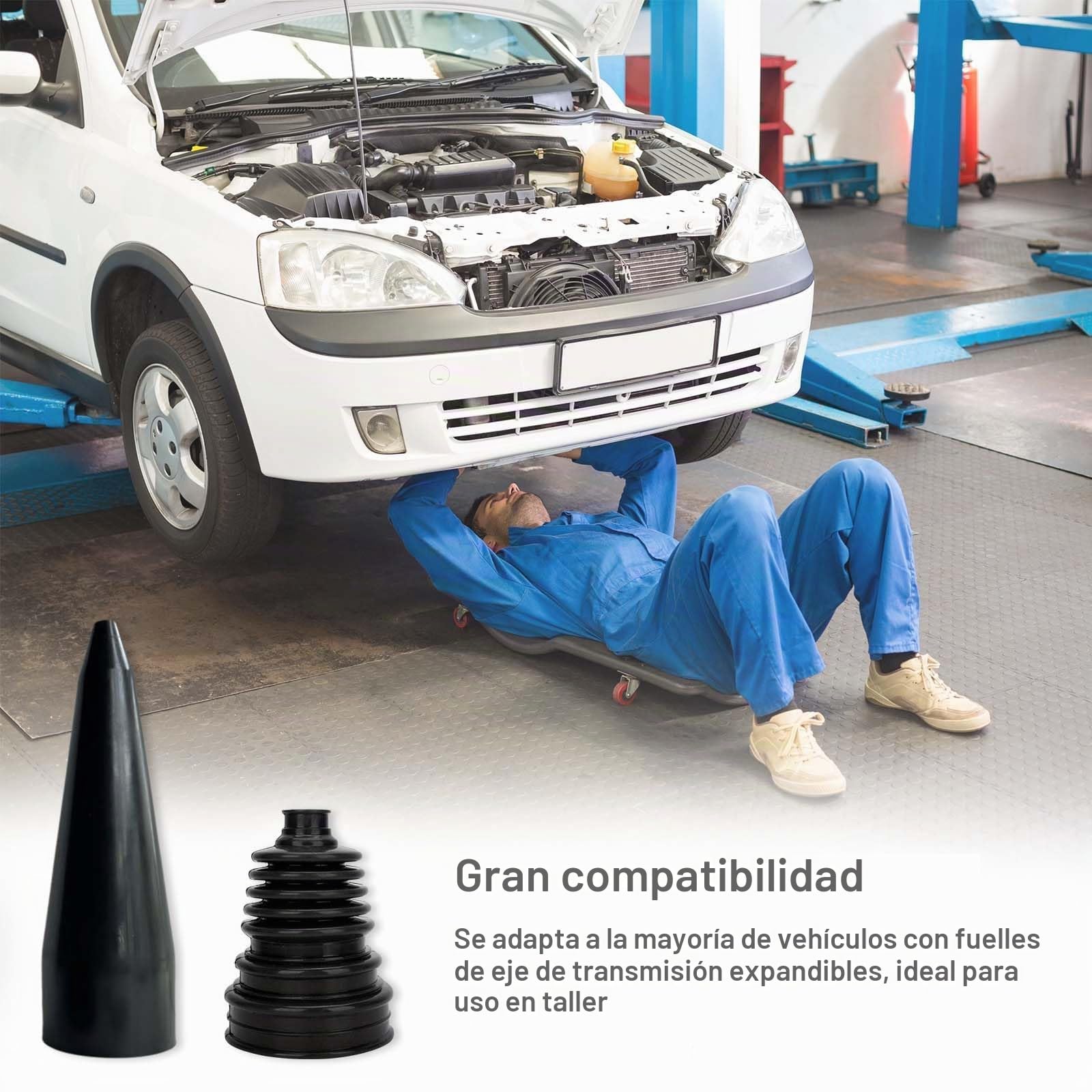 Fuelles de eje para automóviles, con abrazadera, herramienta de expansión, Fuelle de eje, Fuelle universal, Kit de fuelles de eje de transmisión, Fuelle de fuelle de eje,Kit de fuelle de eje universal