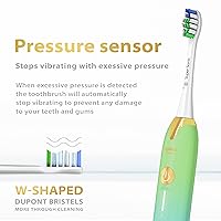 Vista 2 de Wagner Stern Cepillo de dientes blanqueador ultrasónico con sensor de presión. 5 modos de cepillado y 4 niveles de intensidad, 8 cerdas suaves