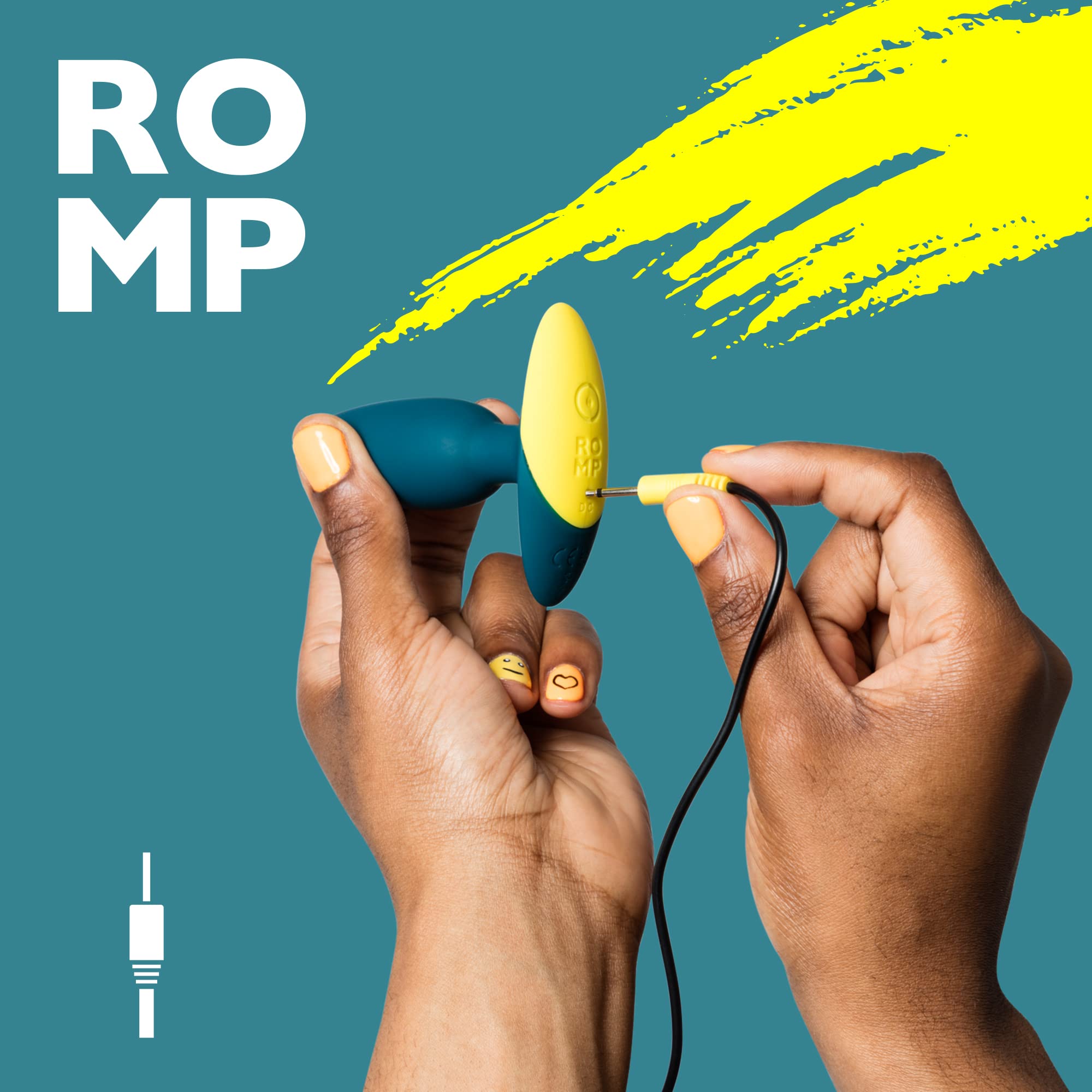 ROMP Bass Plug Anale Vibrante | Vibratore Butt in Silicone | Sex Toy per Giochi Erotici Uomo Donna Coppie | Silenzioso Impermeabile | Ricaricabile