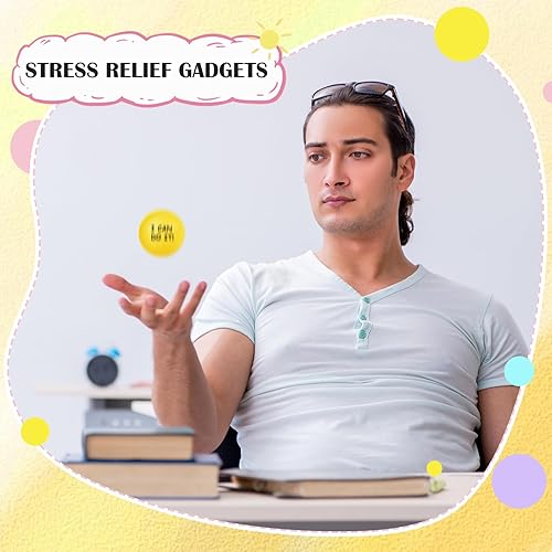 Miniatura 4 de 4 bolas motivacionales para el estrés para adultos, bolas de alivio del estrés con citas inspiradoras para fomentar la motivación del ejercicio de