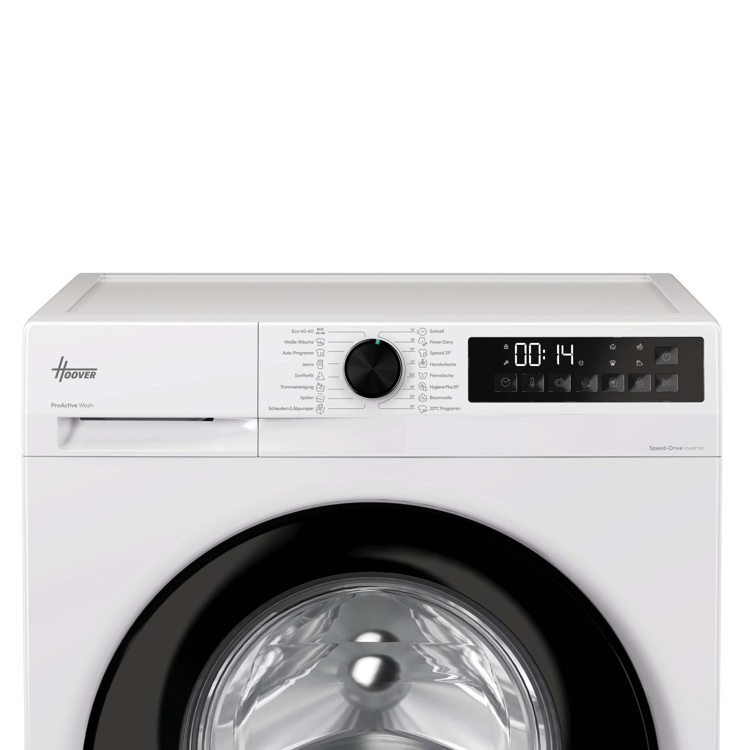 Hoover Frontlader Waschmaschine 8kg HGDQ48SB6-84 | A -10%, Pro-Active Wash, Hygiene-Funktionen, Vielseitige Kurzprogramme