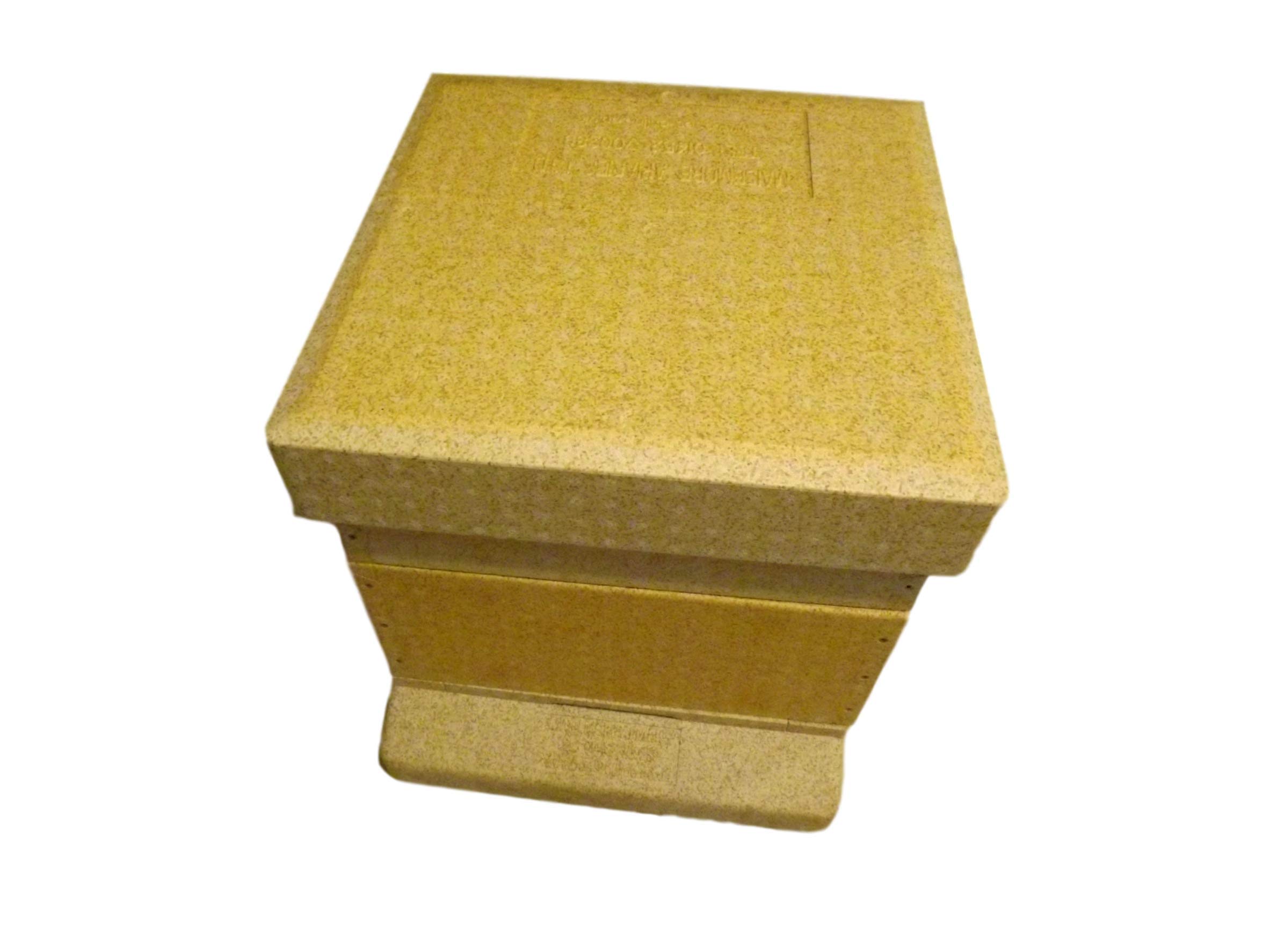 Beekeeping Supplies Uk Ltd - 14x12 Poly Hive with ONE Super - Made from High Density Polystyrene in The UK + BKSUK Mini Beekeeper Kit