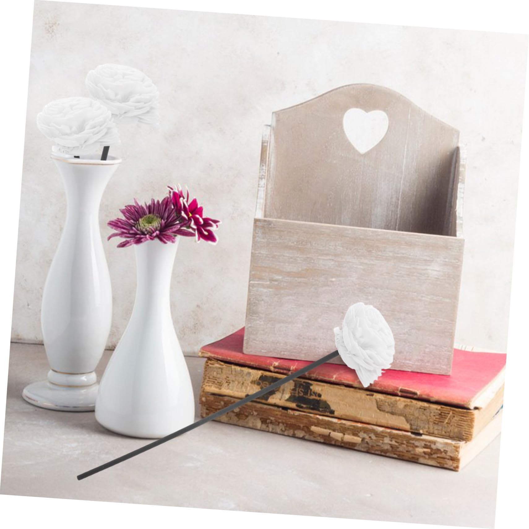 ABOOFAN 30 Stck. Aromatherapie Ätherisches Öl Flüchtige Stange Aromatherapie-papierstäbchen Natürliche Getrocknete Blütendiffusorstöcke Duftstäbchen Für Ätherische Öle Ballaststoff