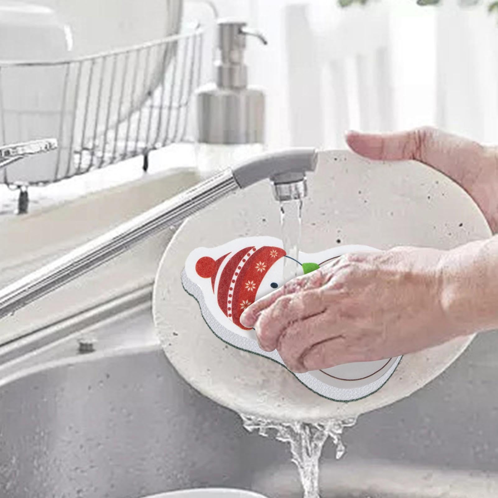 Amazon｜Binlerceke 家庭用掃除用スポンジ、クリスマス用食器用