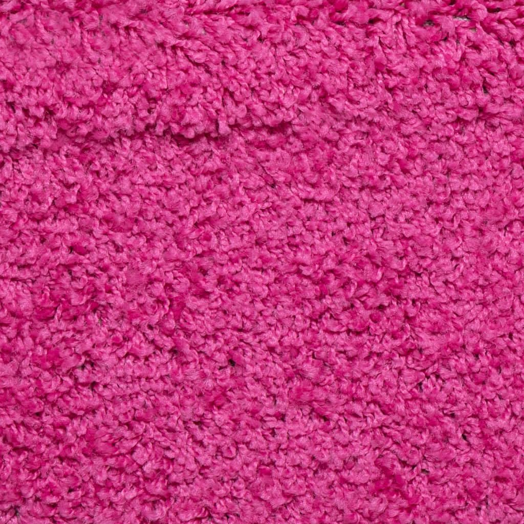Lot de 15 tapis d'escalier rectangulaires roses 65 x 21 x 4 cm