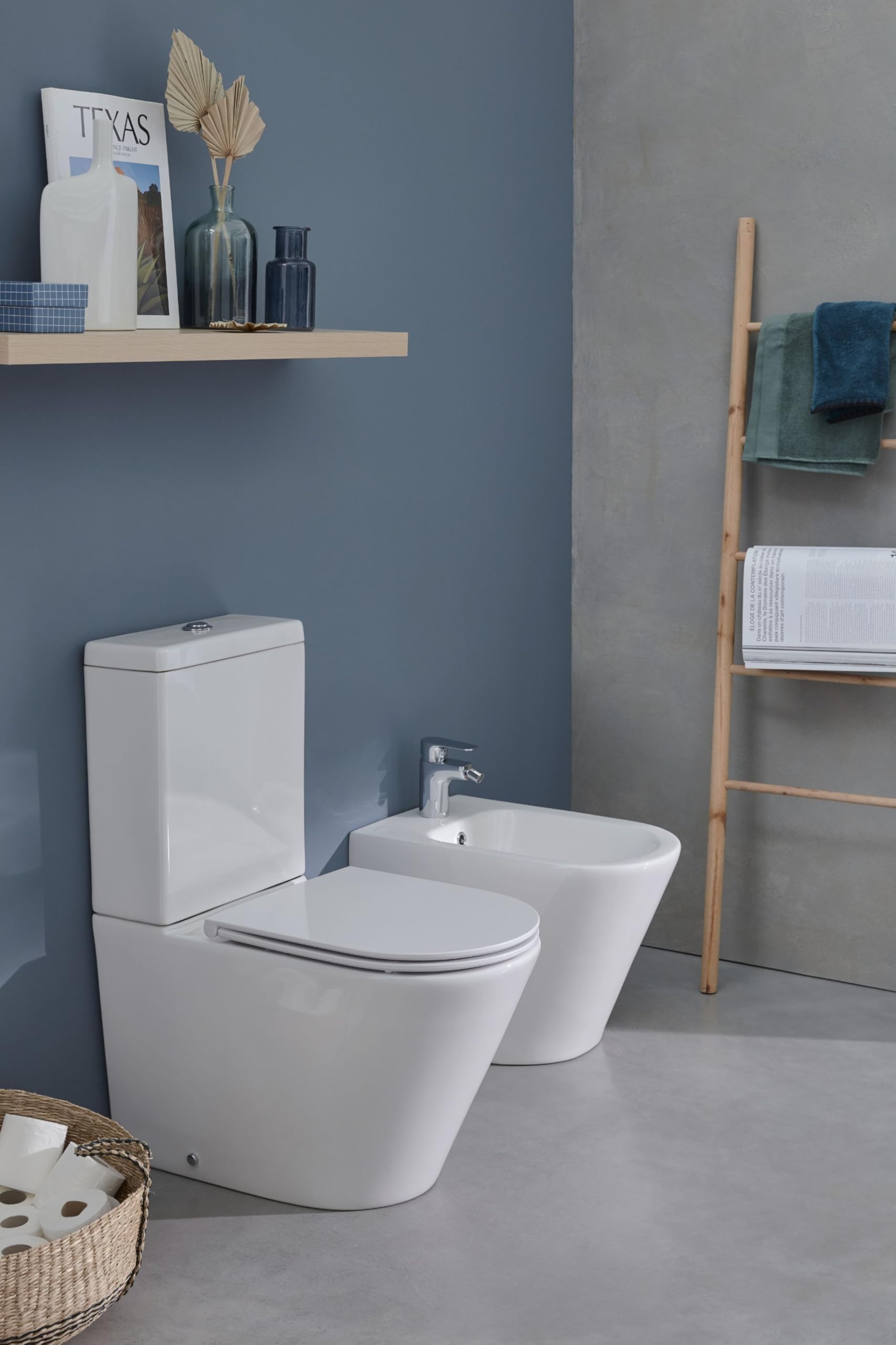 Jacob Delafon - Pack WC au Sol Sans Bride Rodin+ - Sortie Variable - Réservoir Économie d'eau 3/6L - Abattant Extra-Plat Déclipsable Fermeture Douce - 66,5 x 36 x 83 cm- Blanc - E25855-00