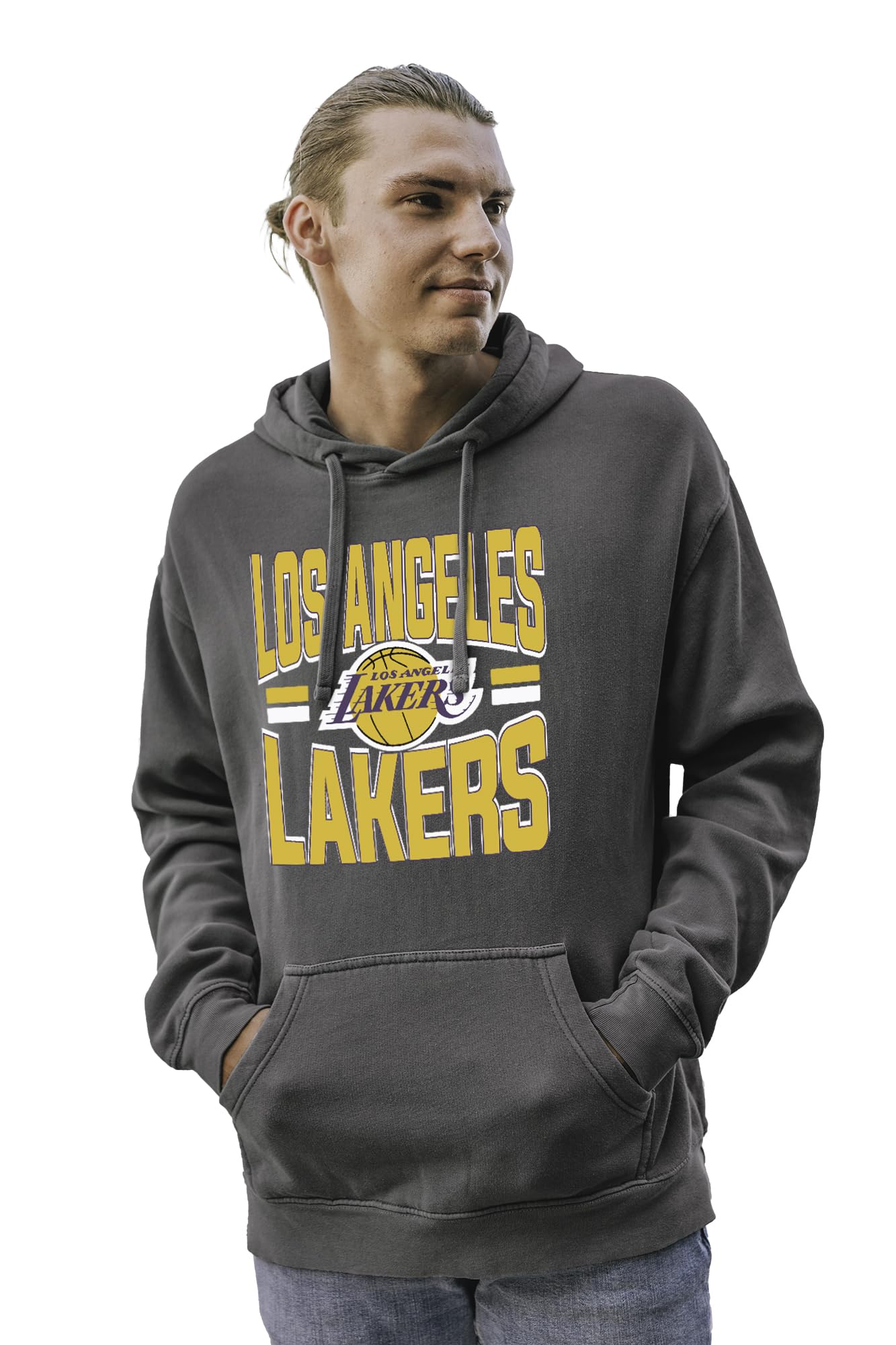 Blue 84 NBA Officially Licensed Hooded Sweatshirt Ringspun Bold Black