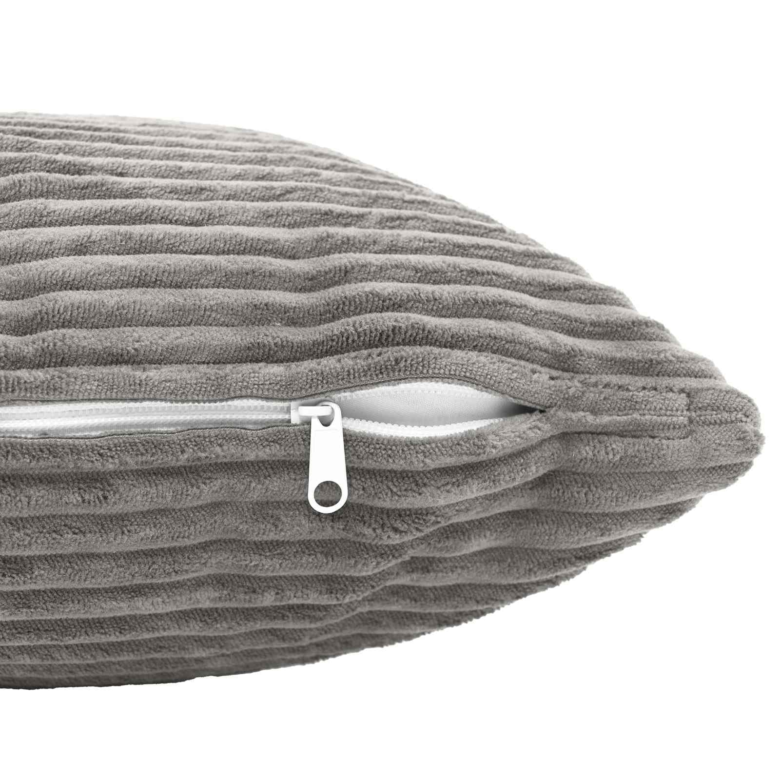 vidaXL Kissenbezug 6 pcs HEERLEN Hellgrau 50 x 70 cm Cord