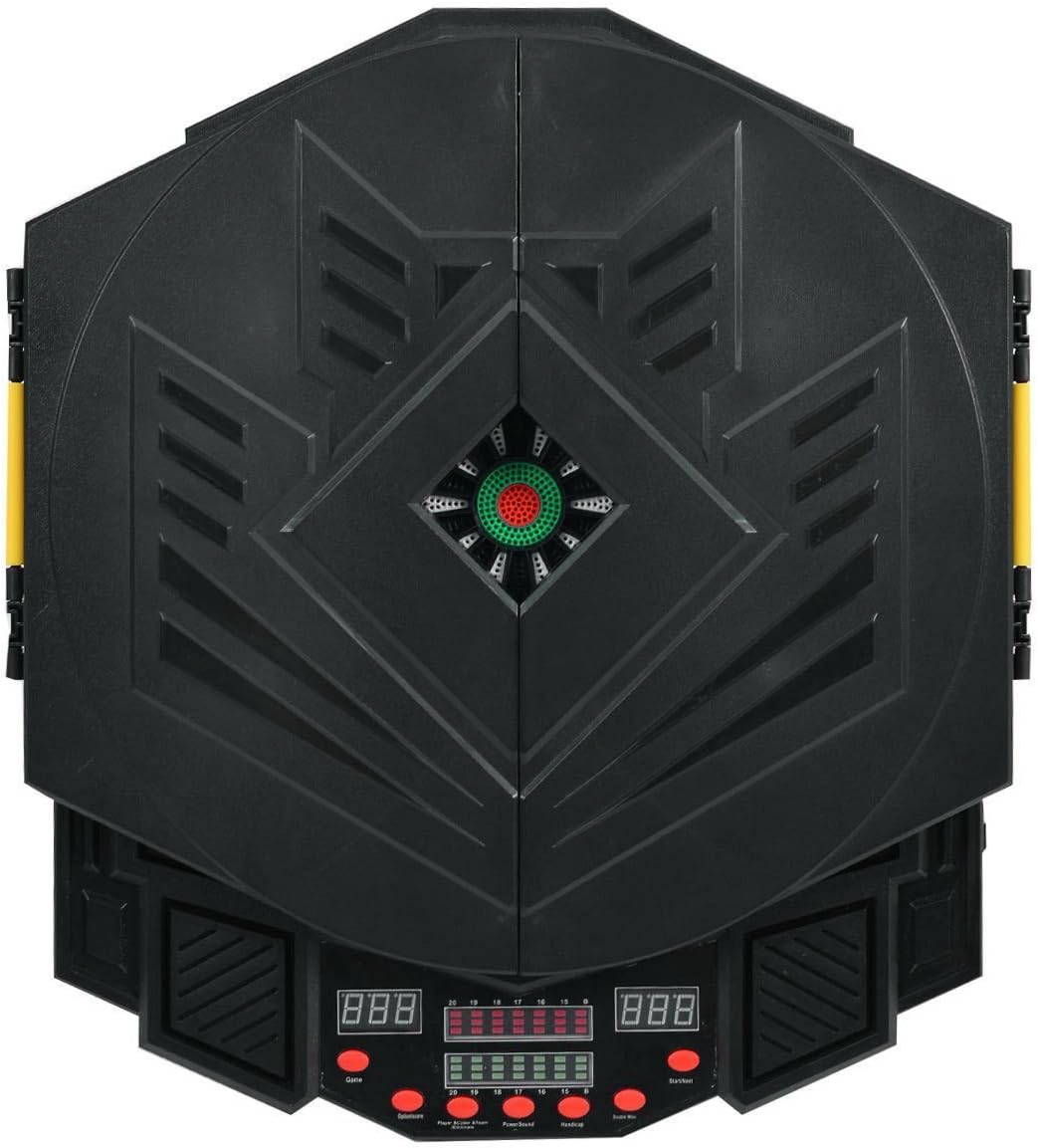 Goplus Professional Electronic Dart Board Cabinet Set Dartboard Game Room LED Display w/ 12 Darts