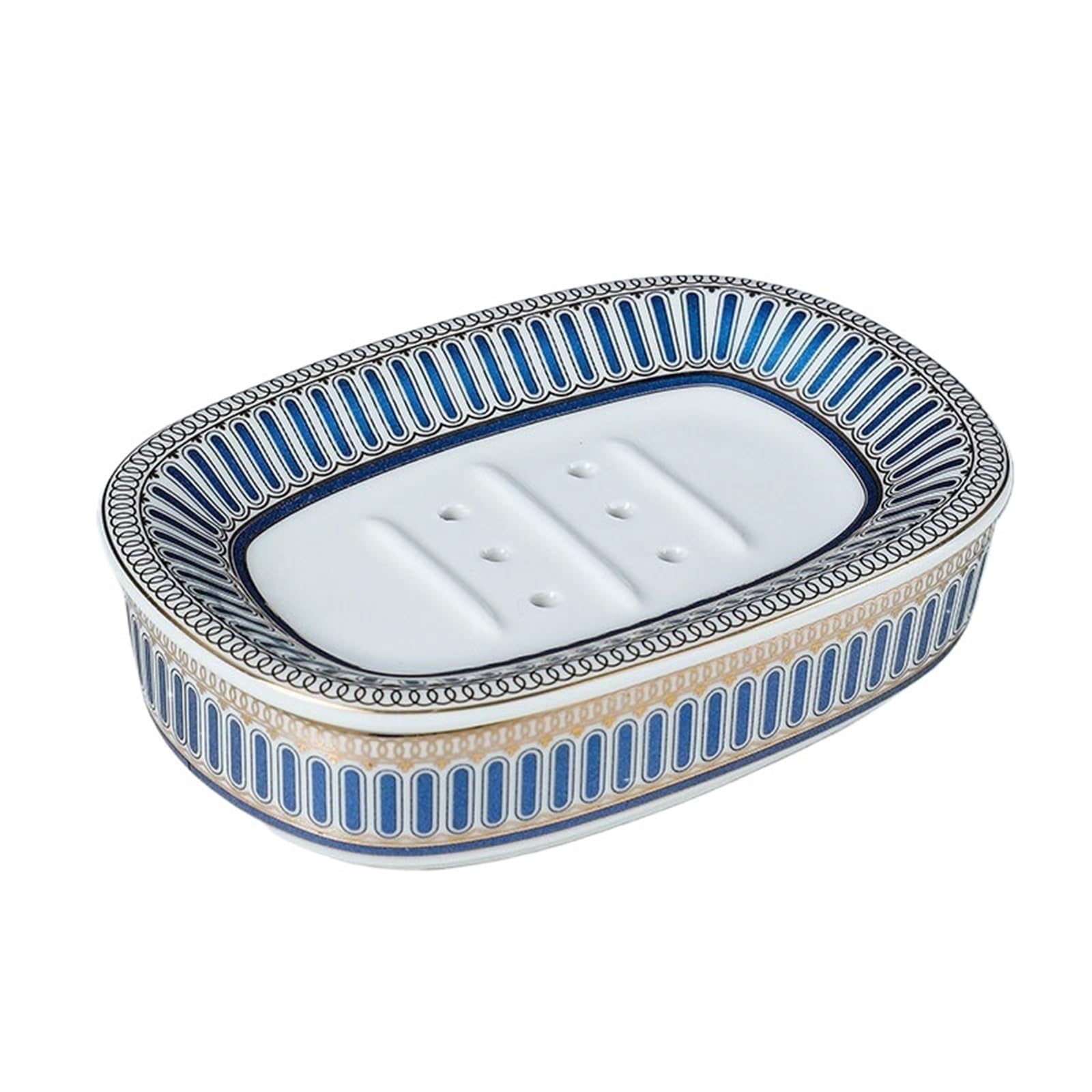Jfnklfg Color6 Ceramic Soap Dish Double Layer Soap Holder
