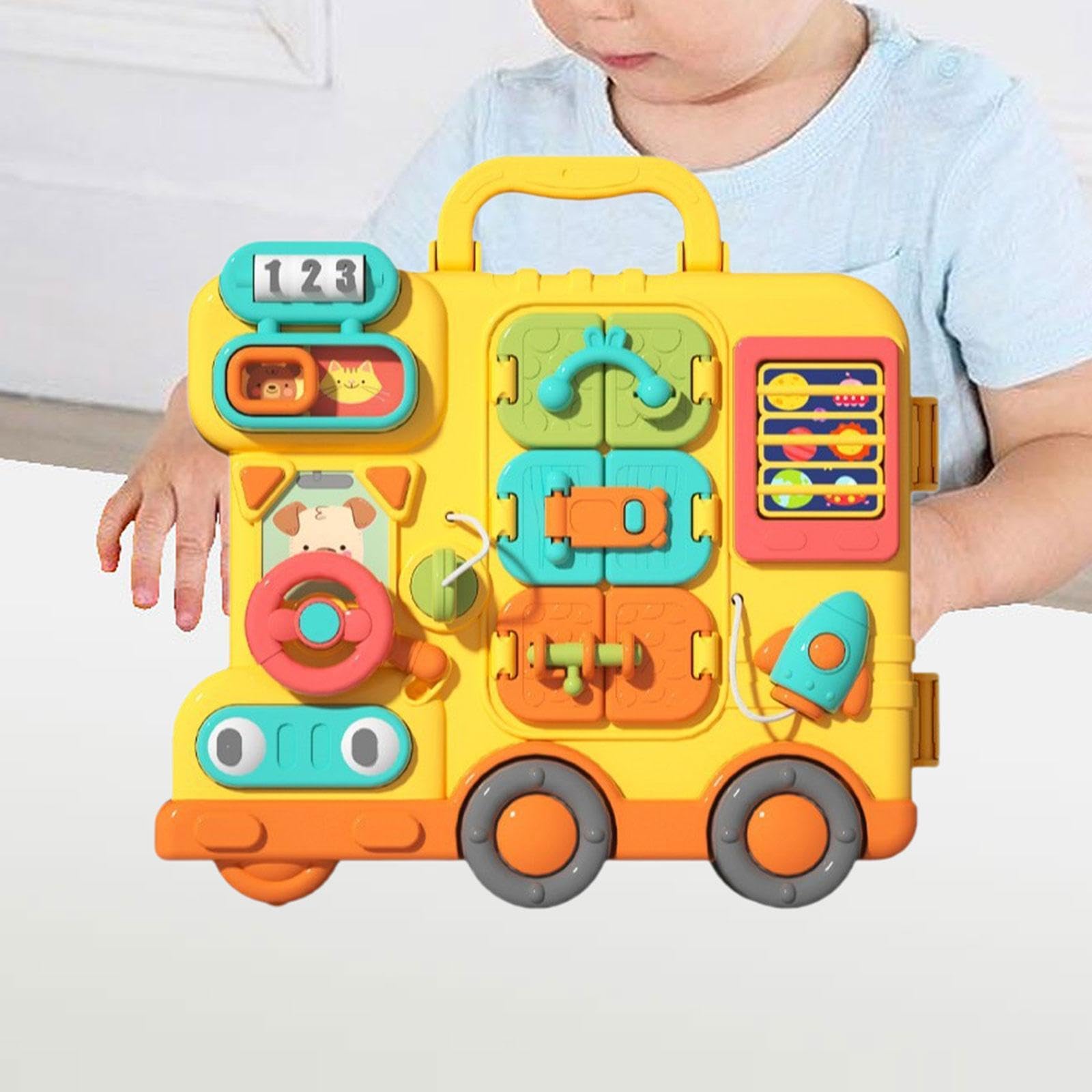 Tavola Musicale Interattiva, Giocattoli Sensoriali per La Risoluzione dei Problemi, Portatile, per La Prima Infanzia.
