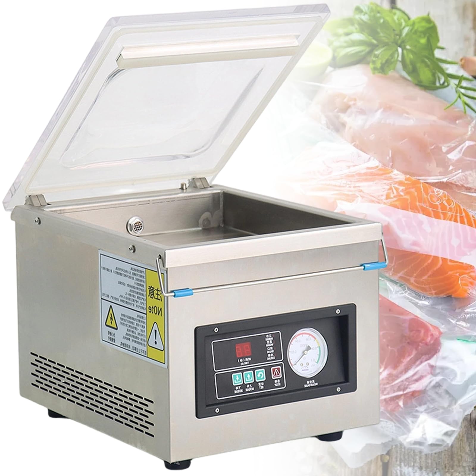 UrząDzenie Do Pakowania PróżNiowego Do żYwnośCi, 370 W, MięSa, Kompaktowa Konstrukcja Z DłUgośCią Uszczelnienia 26 Cm, Uszczelniacz DZ-260A3