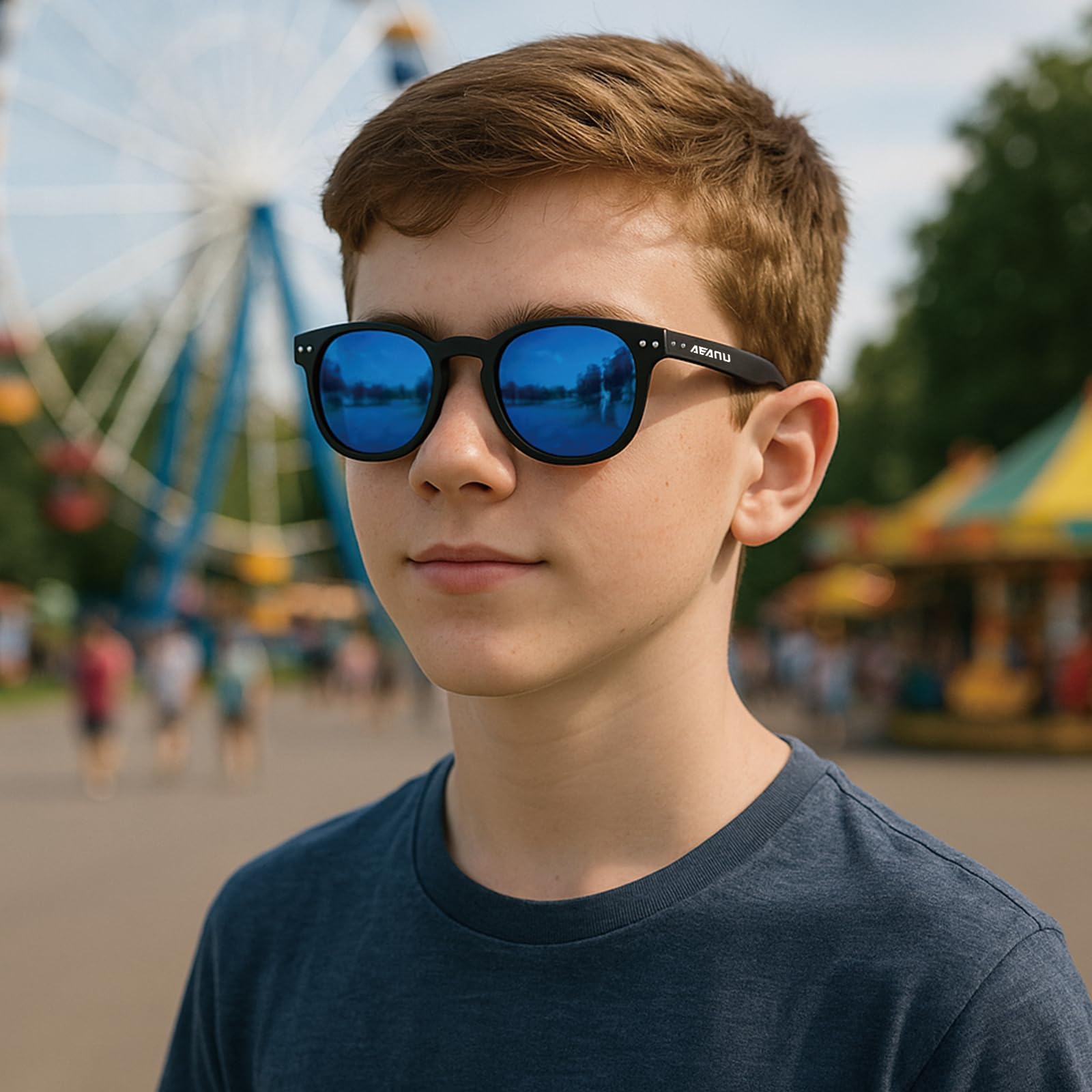 SPT122 - Lentes de sol polarizados para hombres y mujeres, lentes de sol retro con protección UV para conducir, correr, pescar, golf, verde/morado (paquete de 2)