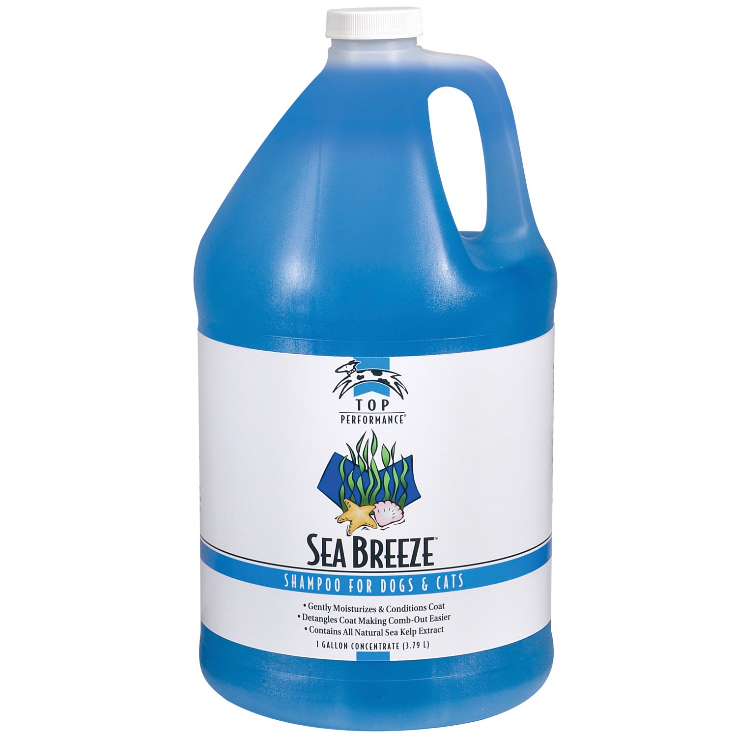 Top Performance Sea Breeze Dog and Cat Shampoo, 1-Gallon
