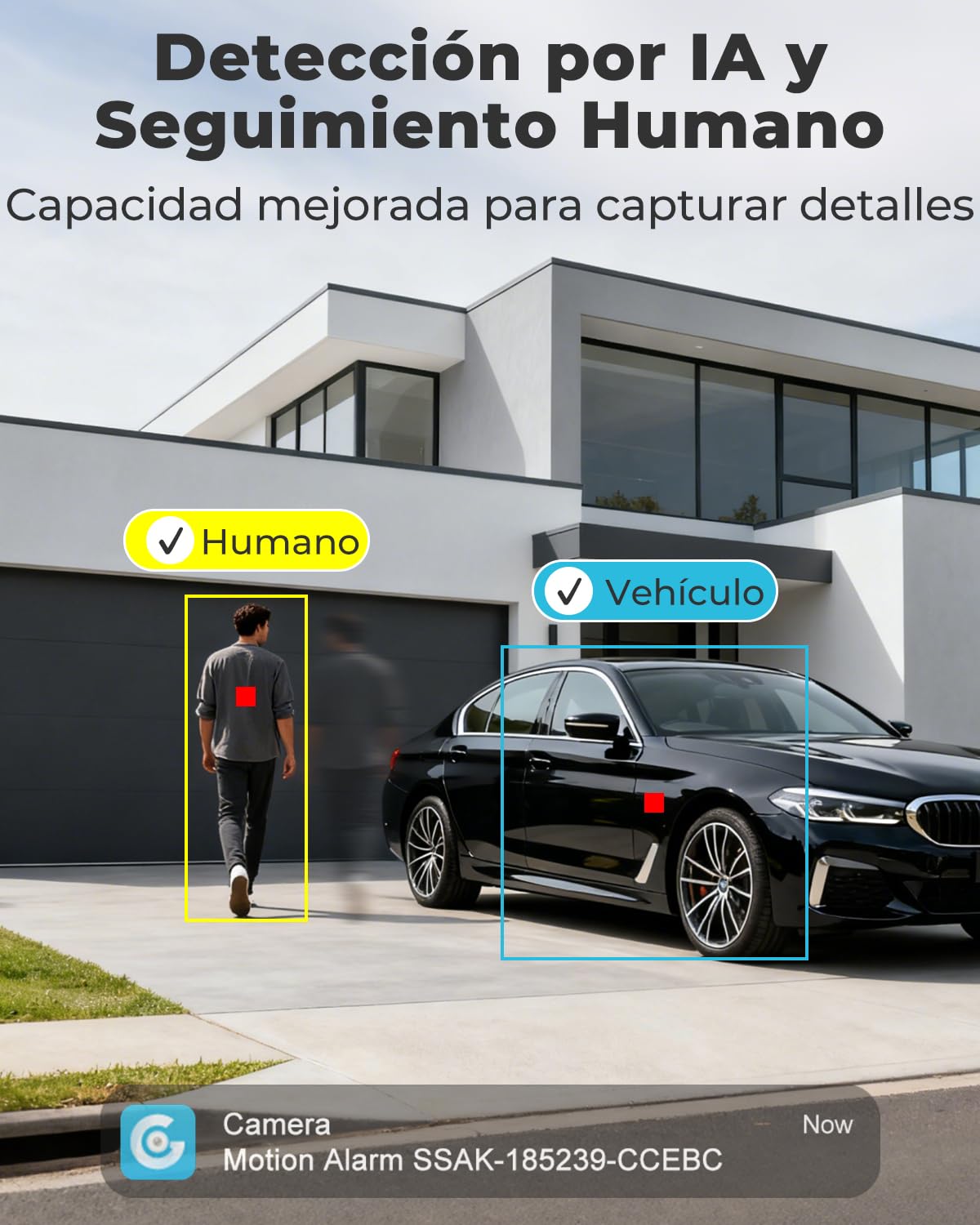 GENBOLT 4K WiFi Cámara Vigilancia Exteriores con PoE,Cámara CCTV IP de Doble Lente de 8MP Cámara Seguridad Exterior con Zoom Híbrido 10X y Seguimiento Automático de Personas y Vehículos(2,4&5GHz)