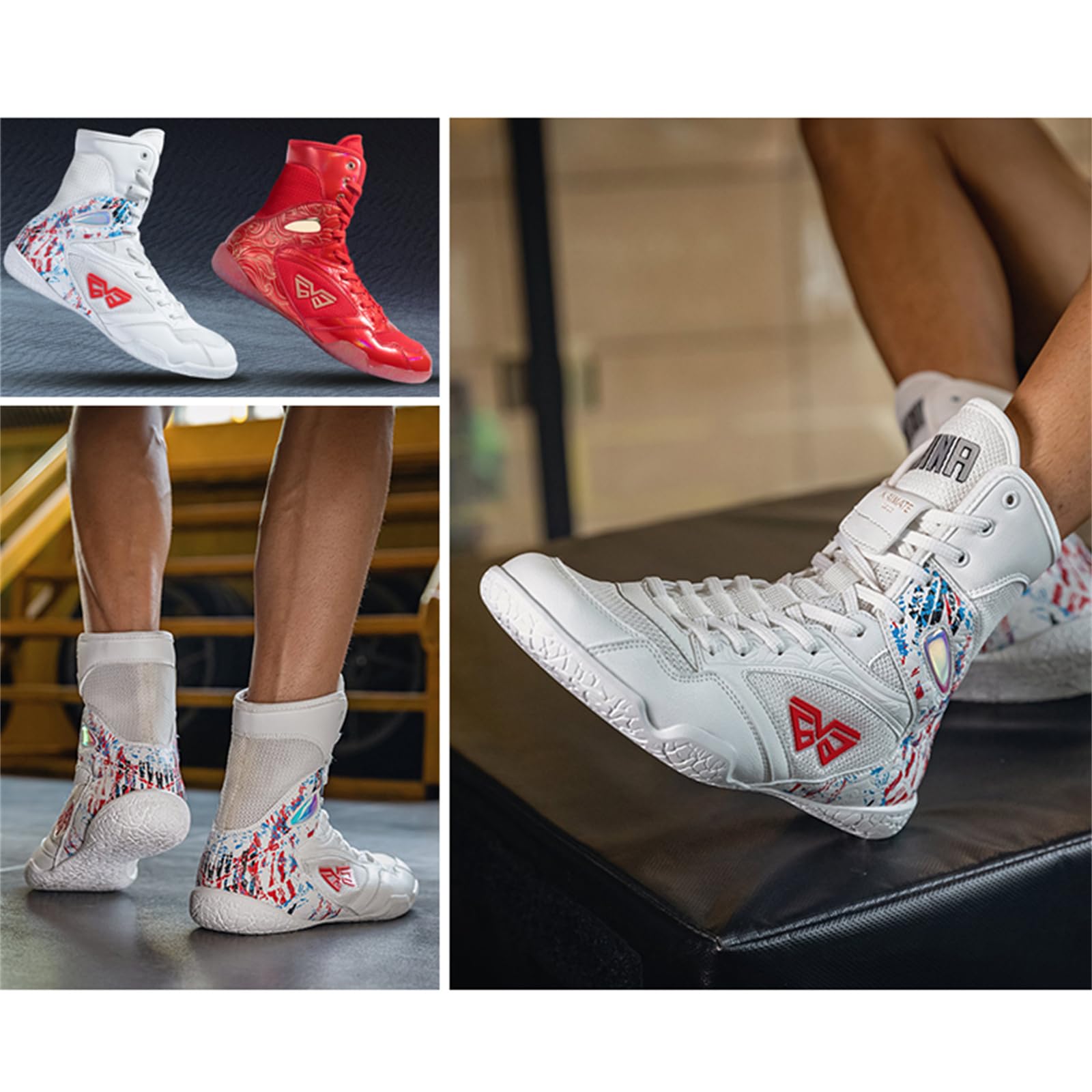 Zapatos De Boxeo Hombre Lucha Libre Artes Marciales Zapatillas De Gimnasio Botas Ligeras Y Transpirables Botas De Fitness para Interiores