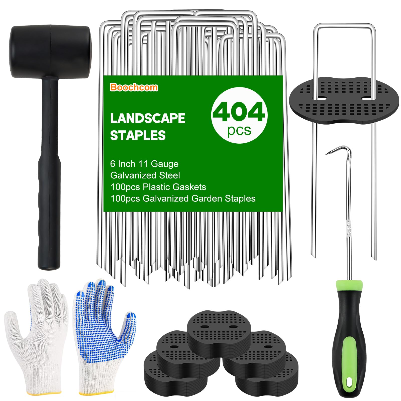 Épingles de tissu pour fixer un gazon synthétique sans plis dans votre jardin