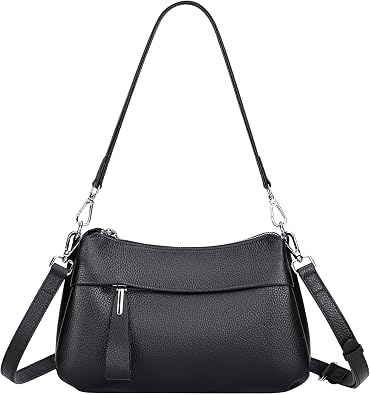 Over Earth Small Genuine Leather Crossbody Bags for Women Shoulder Purses