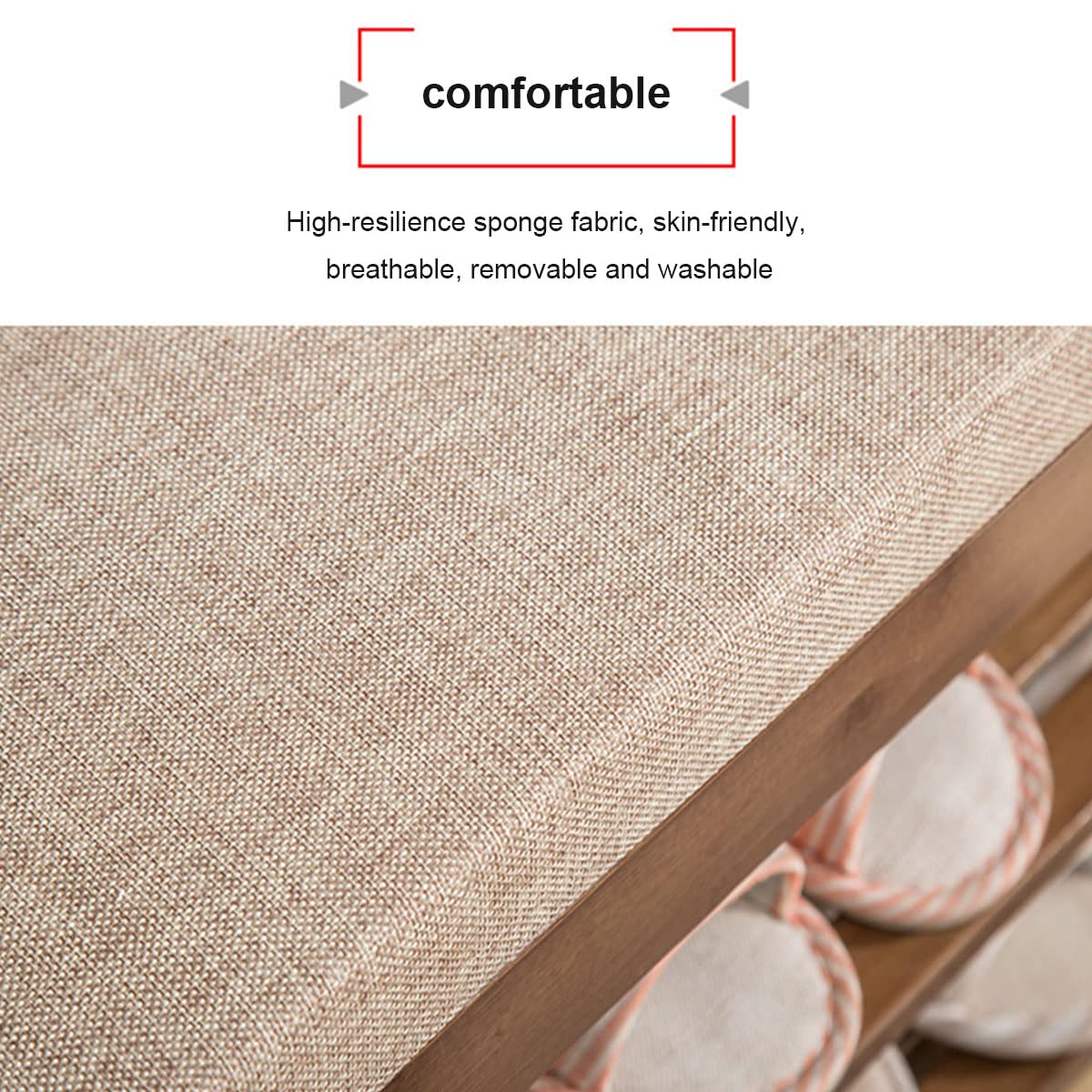 Banco de almacenamiento de 3 niveles banco de zapatos resistente taburete de cama maletero de almacenamiento interior con asiento para entrada pasillo salón pasillo pasillo pasillo
