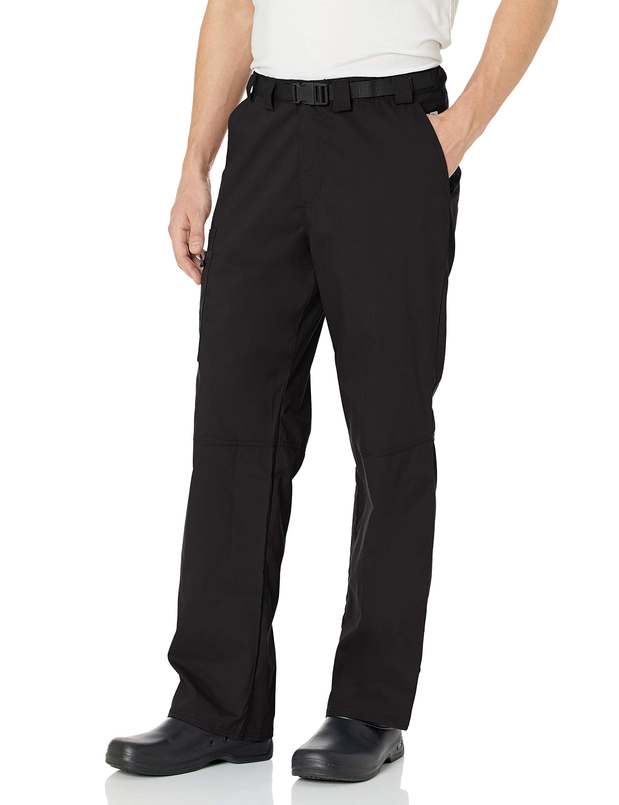Code Happy Bliss w/Certainty Men Scrubs Pant Zip Fly Front CH205AT, XL Tall, Black