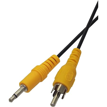 Amazon オーディオファン 変換AVケーブル RCAプラグ (1ピン)- 3.5mm