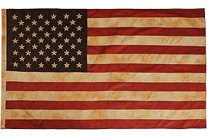 SYII Premium American Flag - Vintage Tea Stained 3x5 | Enduring Symbol...