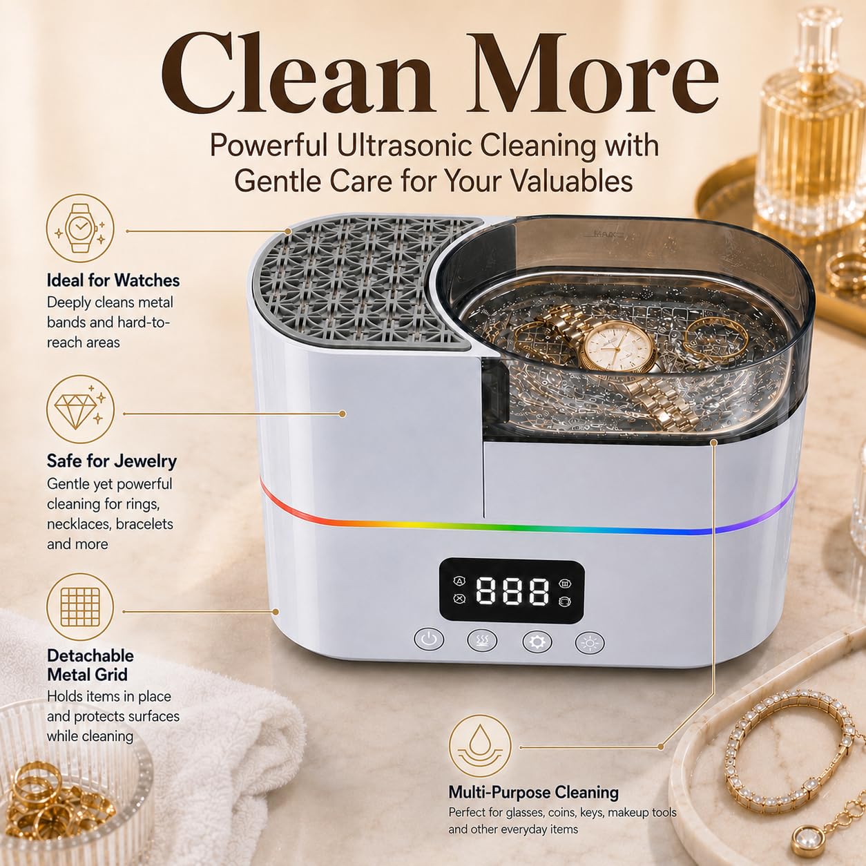 Multi Functional Electric Makeup Brush Cleaner Machine