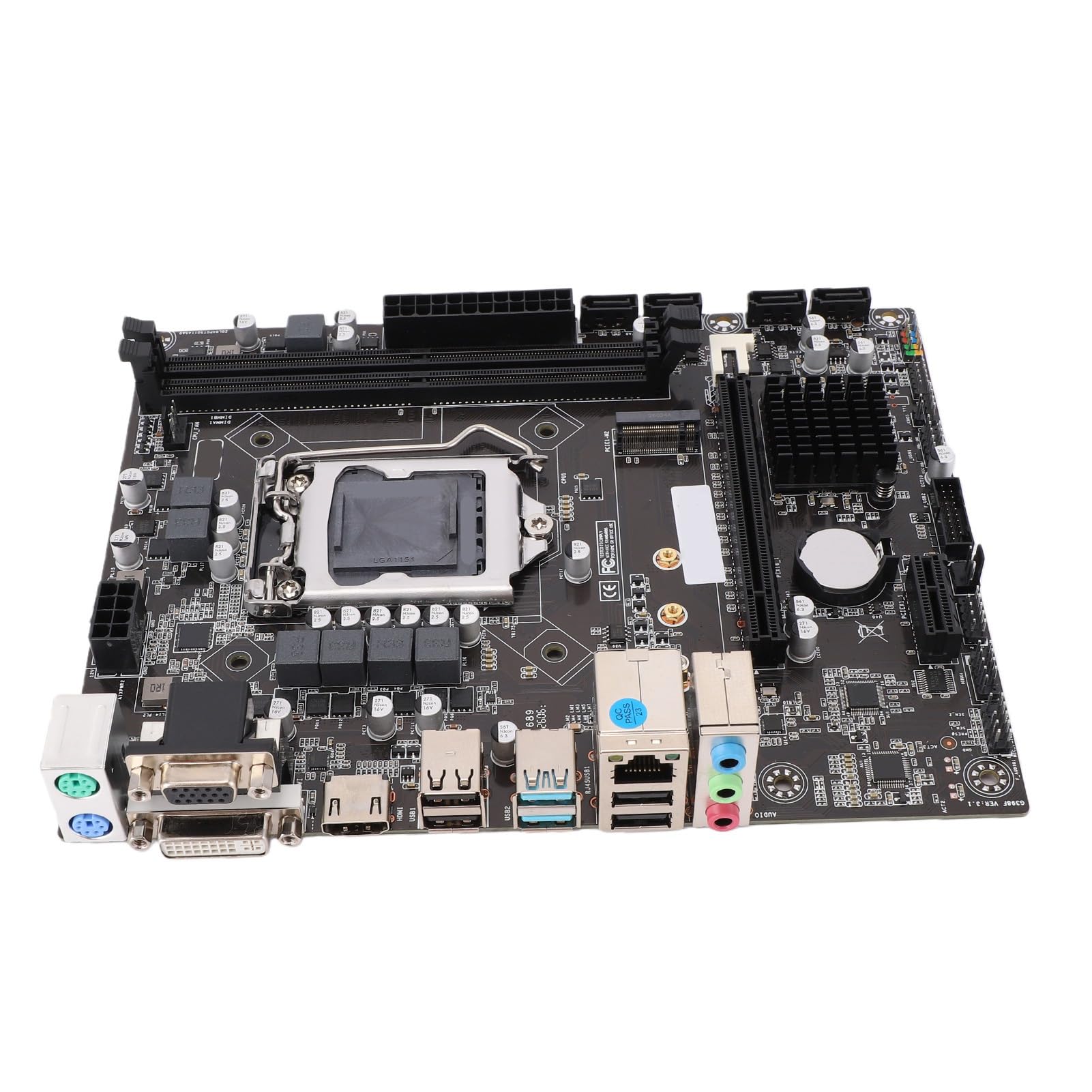 Placa Base H310 LGA 1151, Micro ATX DDR4 USB 3.0 VGA Placa Base Profesional para Juegos 6 GB para Computadora de Escritorio