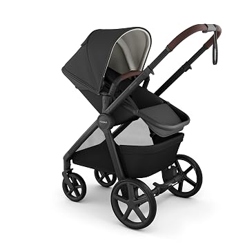 Mompush Ultimate 3 Full Size Stroller for Infant to Toddler - All-Terrain PU Tires with Full Suspension, Reversible Extendable Seat, Adjustable Handle, One-Second Fold, Car Seat Compatible