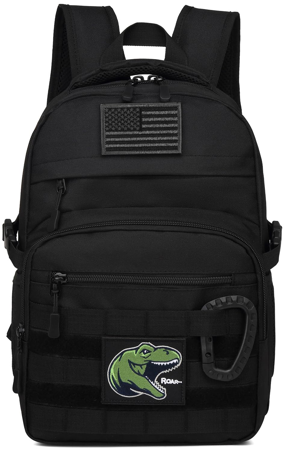 Kids Tactical Backpack Army Molle Bookbag Military Boys Backpack for School, Outdoor, Camping (Includes 2 Patches+1Carabiner)