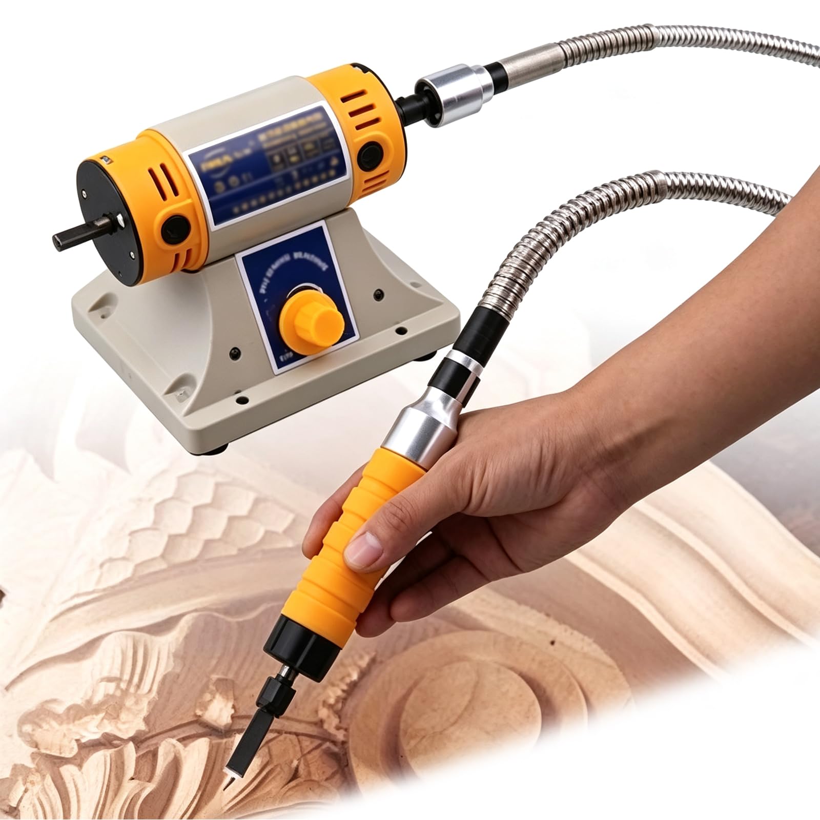 Ciseau À Bois Électrique 550 W 220 V - Outil De Sculpture Sur Bois Pour Projets De Menuiserie De Précision