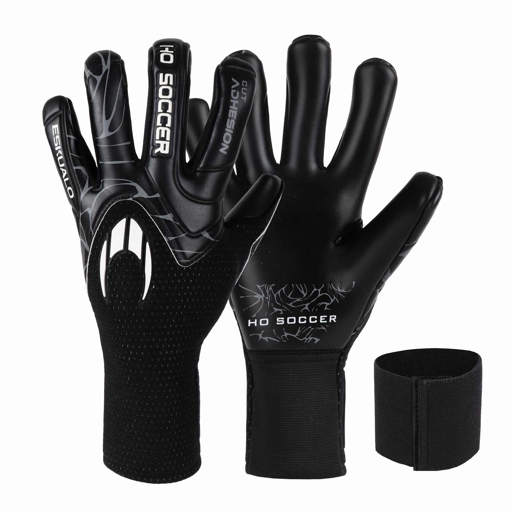 Gants de Gardien de But HO Soccer Eskualo Noir pour Enfant - Taille 11