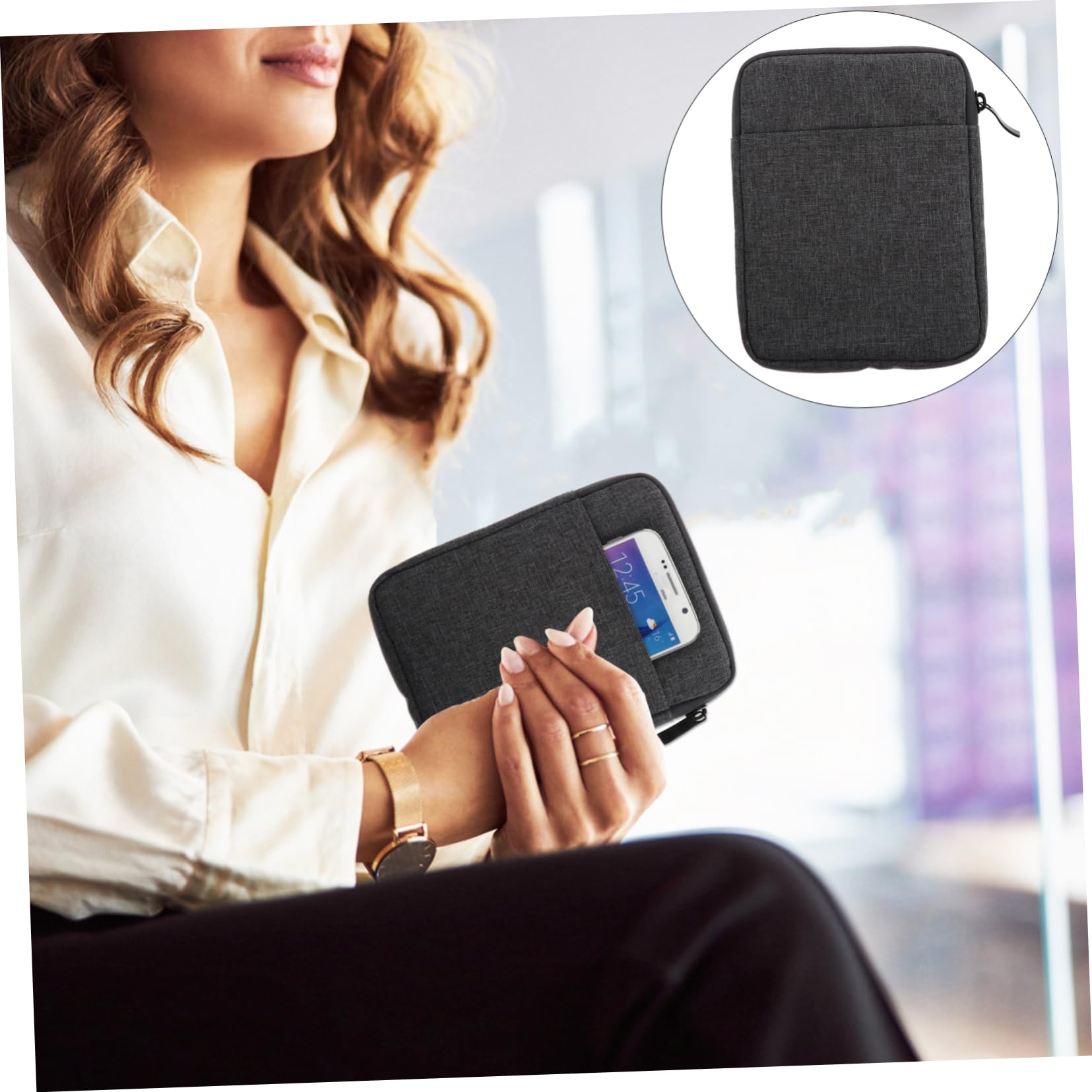 ARTIBETTER 1pc E-Reader Cover E-Book Case Compatible Lightweight Against Scratches and Stains Space and Canvas Material Deep