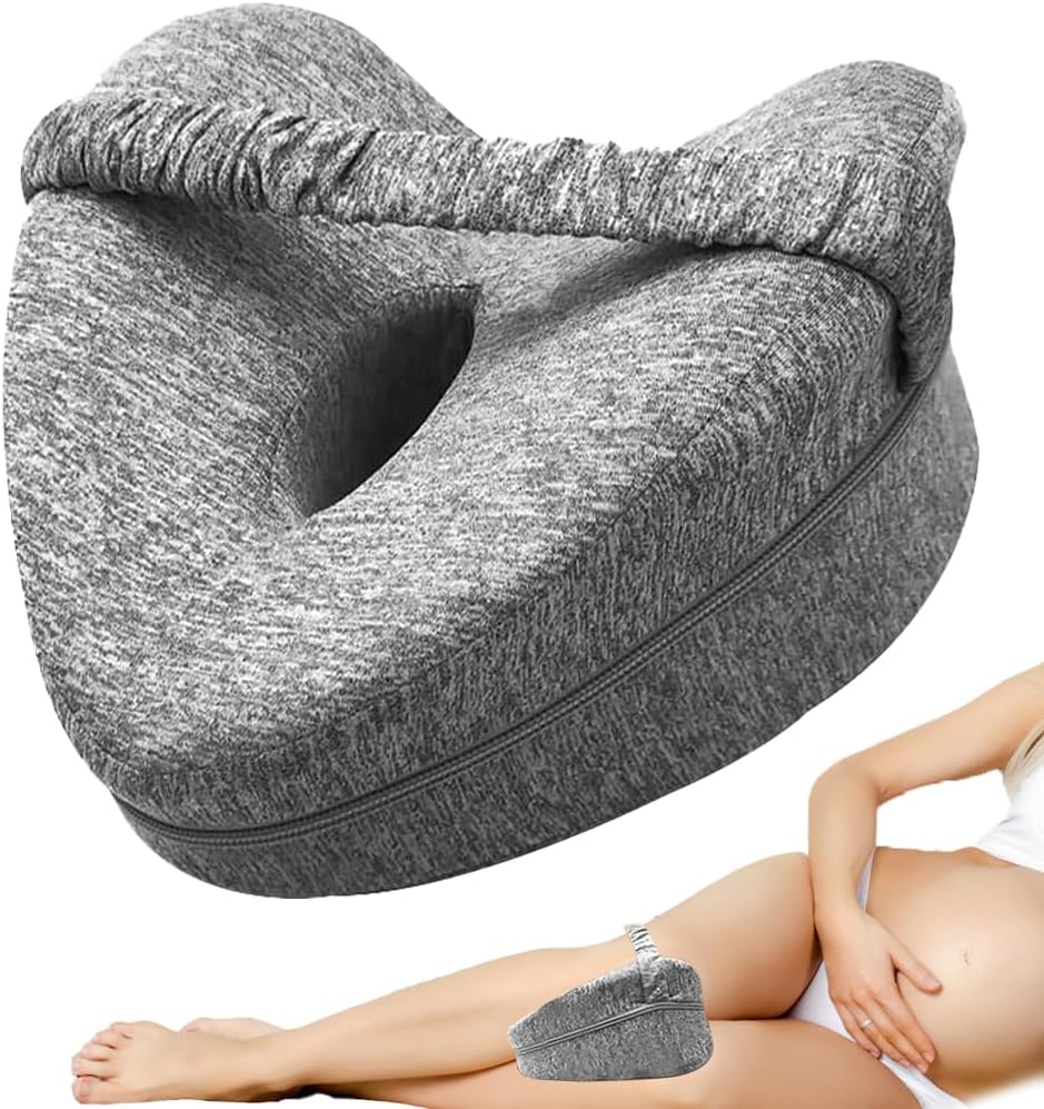 BORDEAG Oreiller De Jambe Orthopédique Mousse Mémoire - Soulagement Douleurs Genoux Dos