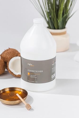 Miniatura 4 de Zogics Acondicionador orgánico para el cabello, acondicionador profundo hidratante con ingredientes naturales como miel en polvo, aloe vera,
