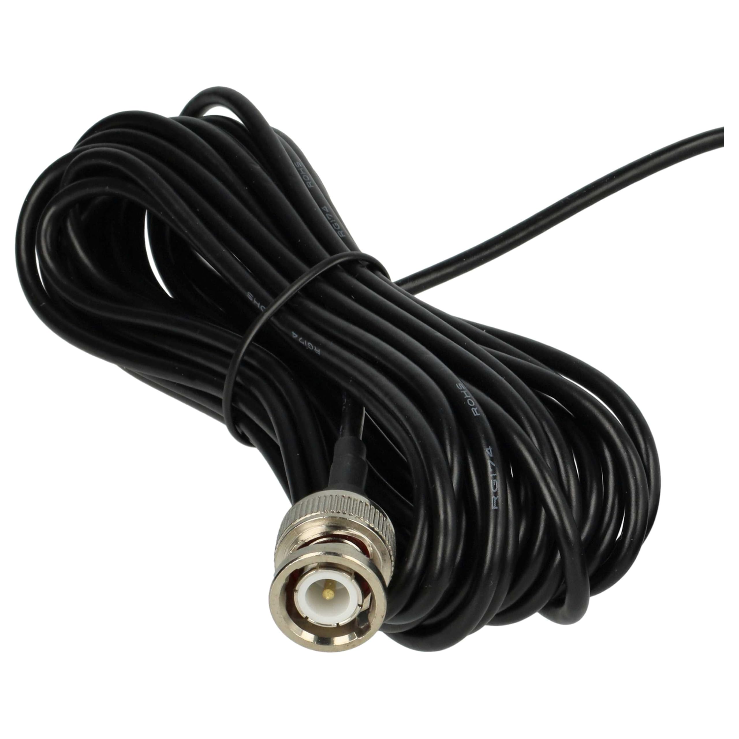 vhbw Antenne GPS pour système de Navigation avec Connexion SMA - Pied magnétique, 5 m, Noir
